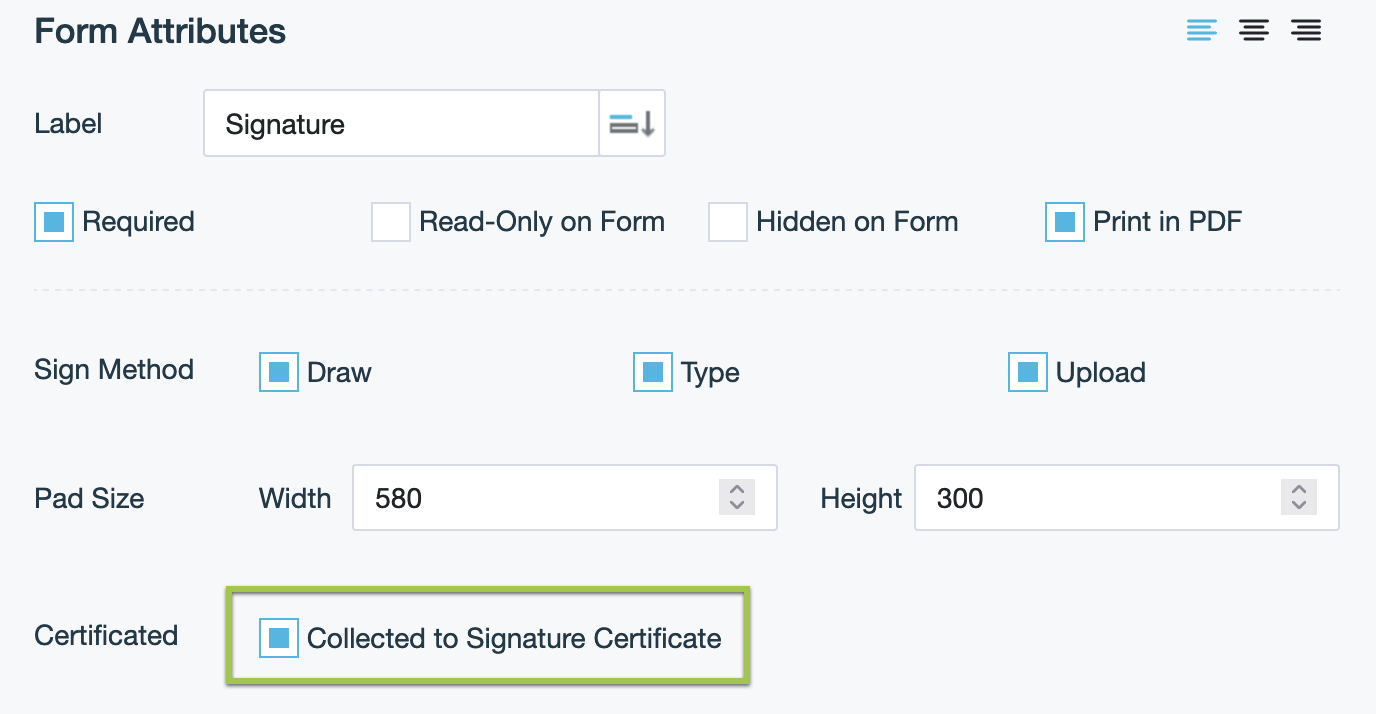 enable signature certificate