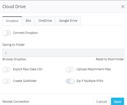 online PDF cloud drive integration