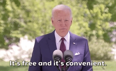 politician on microphone saying it&rsquo;s free and convenient (by PlatoForms Online PDF Form Creator))