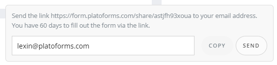 Forms are saved automatically