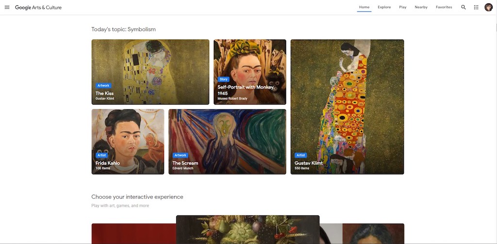 Google Arts nd Culture for students