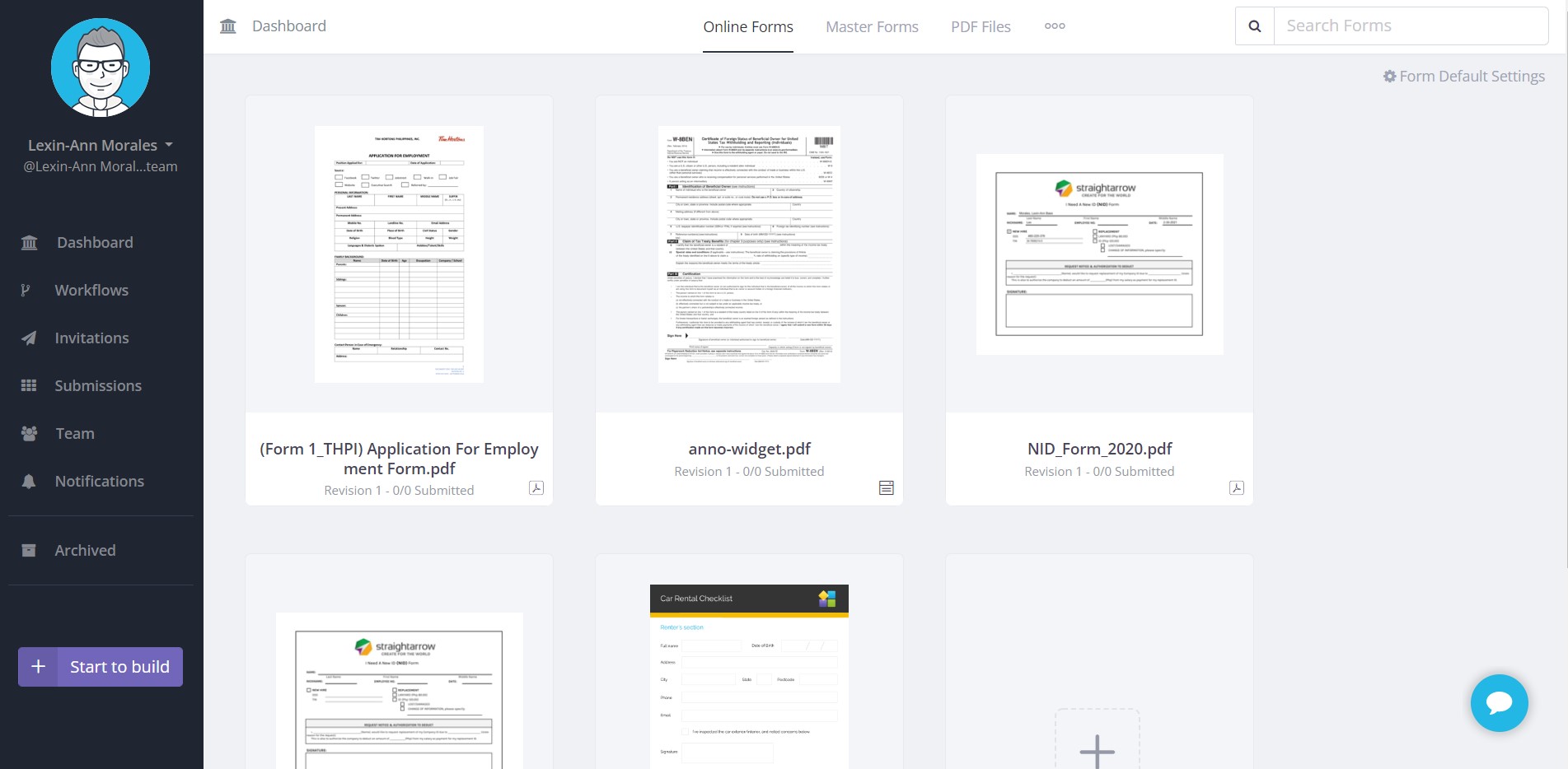 PlatoForms online PDF editor tool