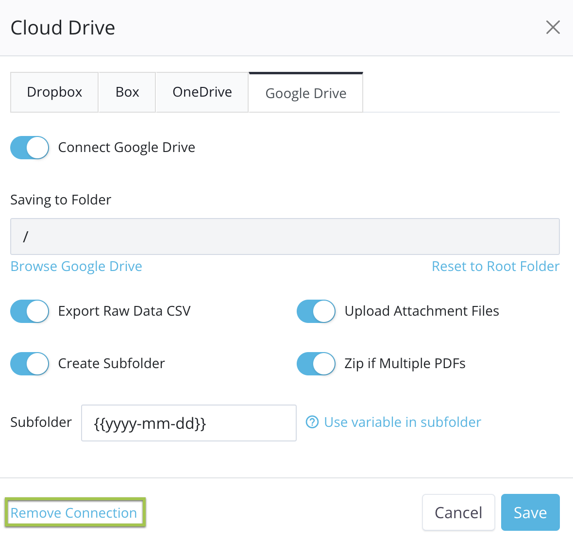 link cloud drive