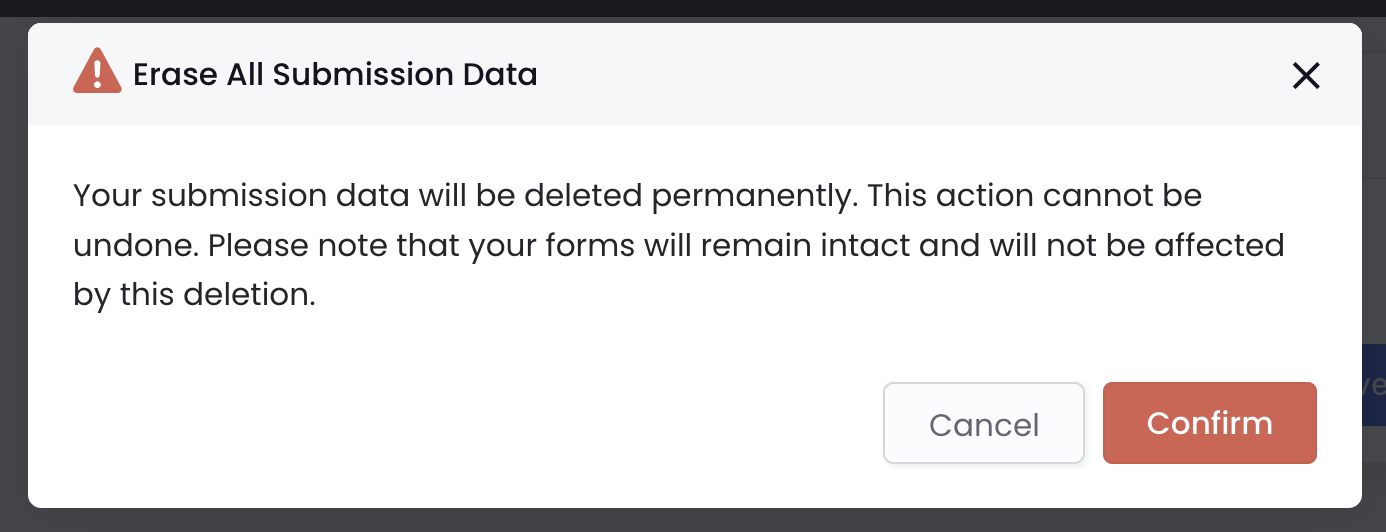 delete all data