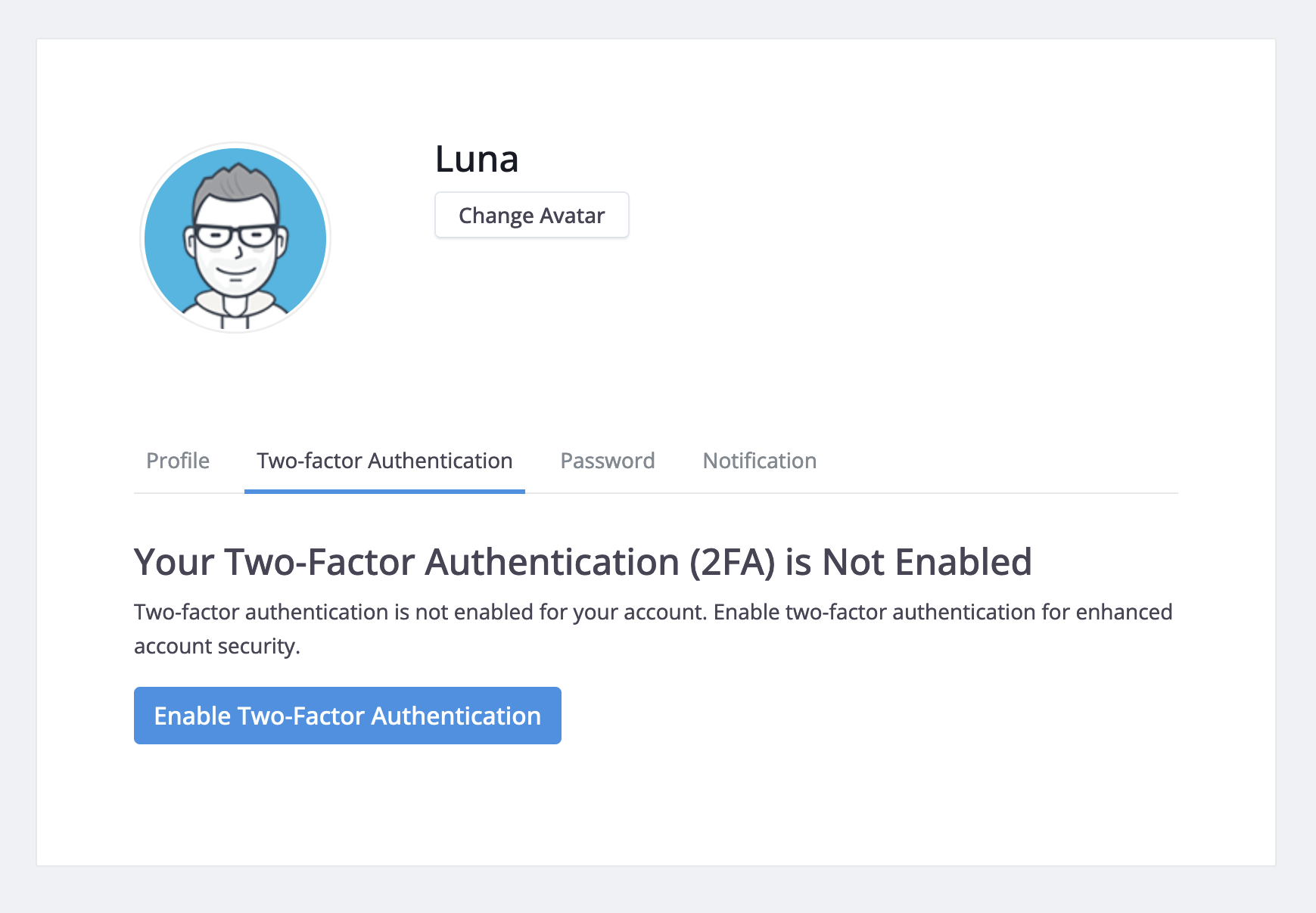 Set up Two-Factor Authentication