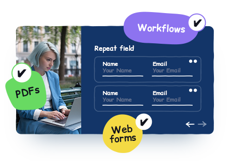 Conversational mode across Web, PDF, and Workflow forms