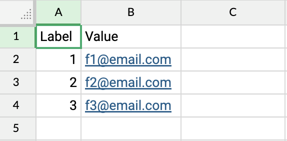 Student email csv file example