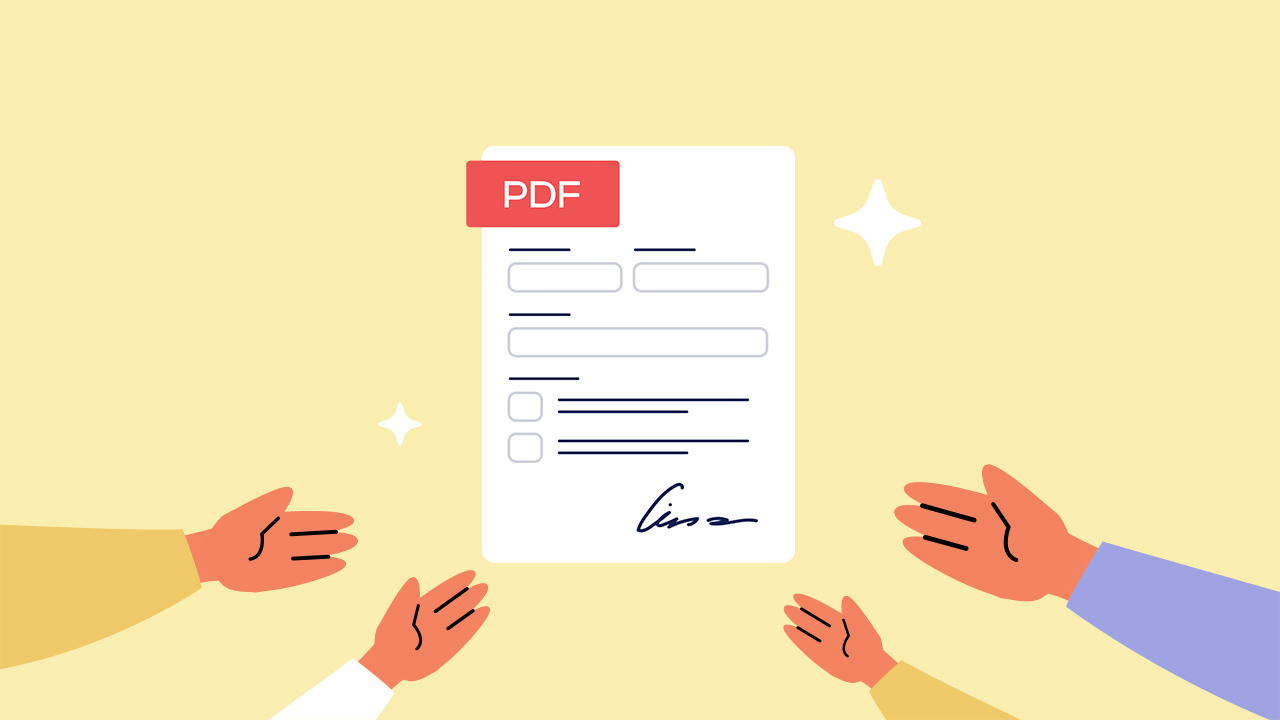 submit a PDF fillable form button