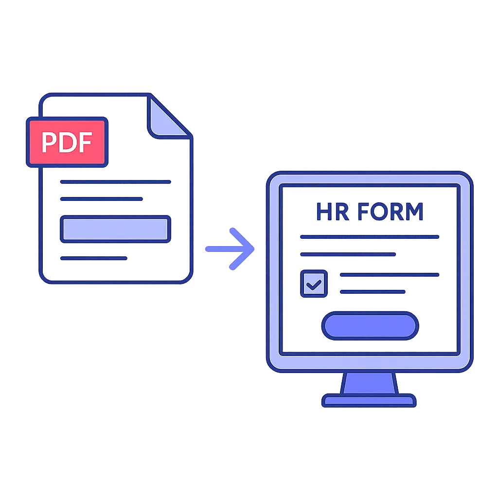 Using convert PDF to web forms tools to simplify HR workflows in the modern digital workplace