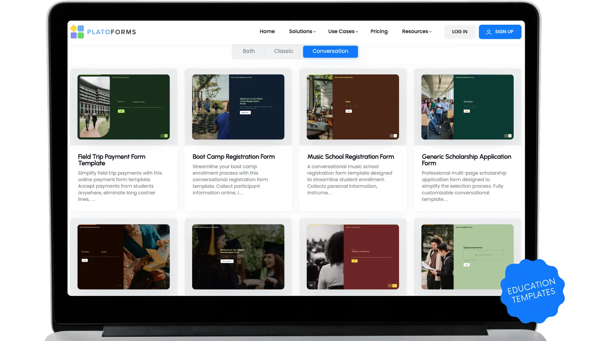 Education form templates
