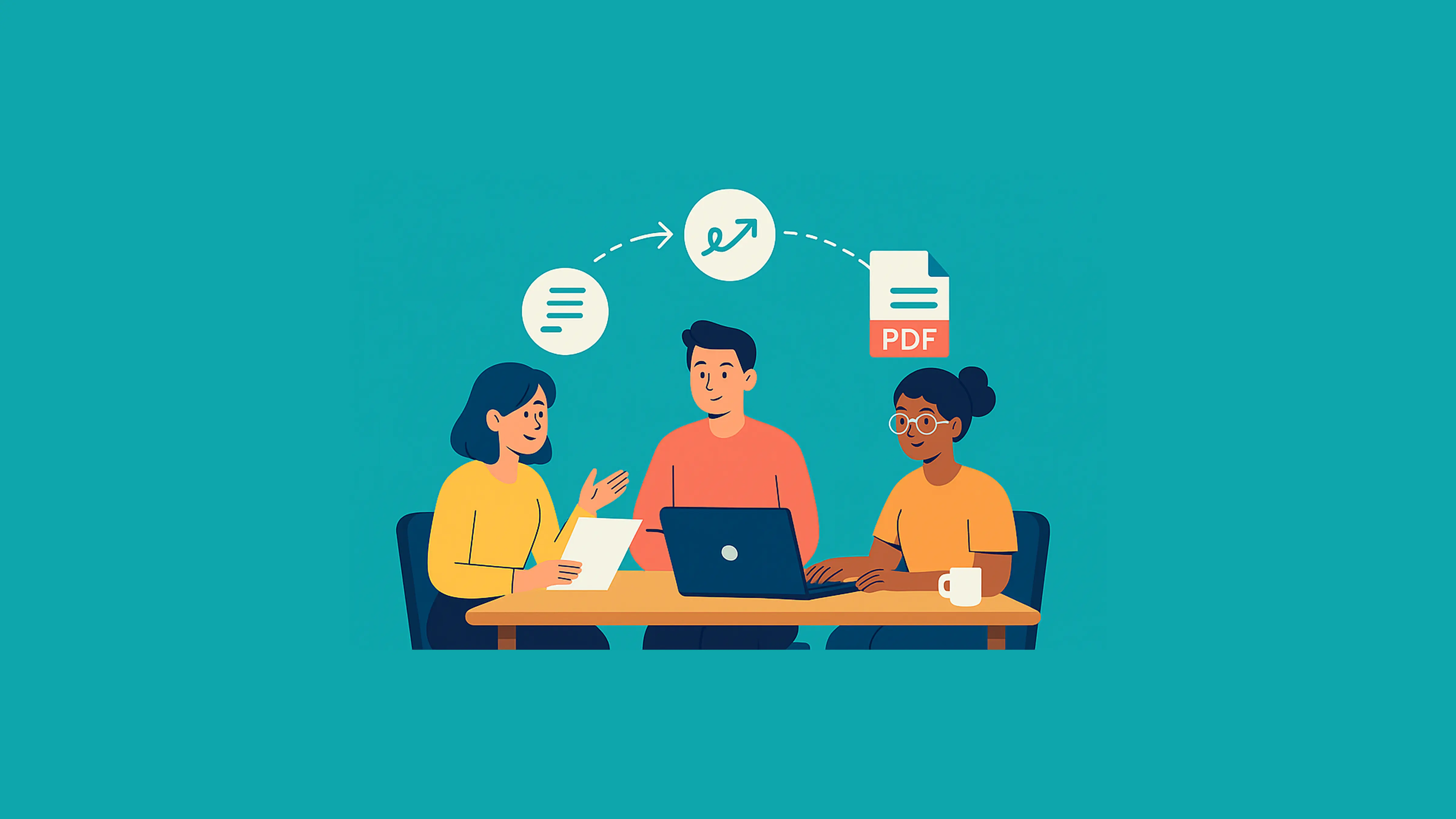 illustration of feedback form questions