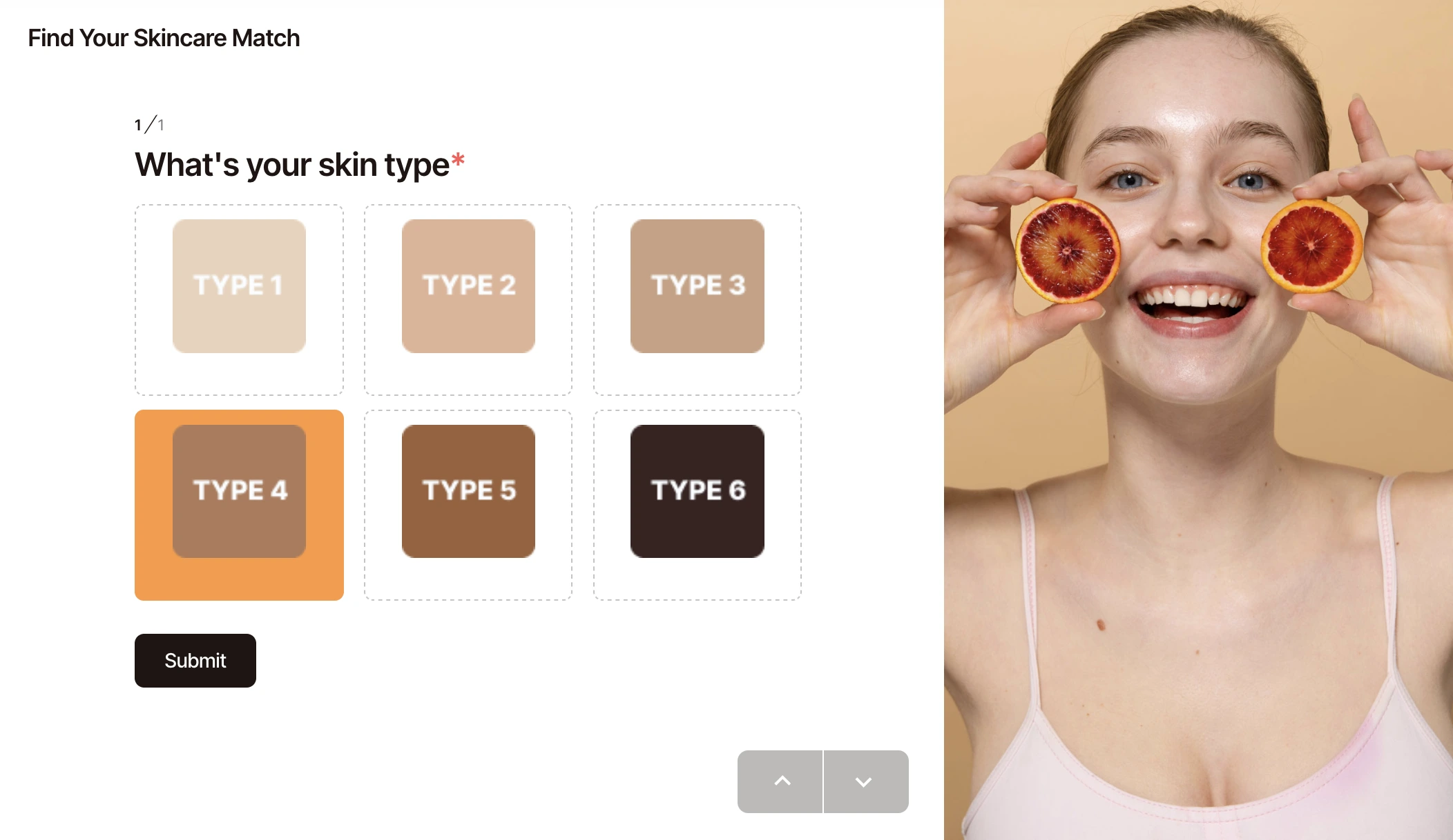 skincare online form