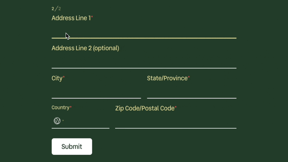 Address autocomplete in action