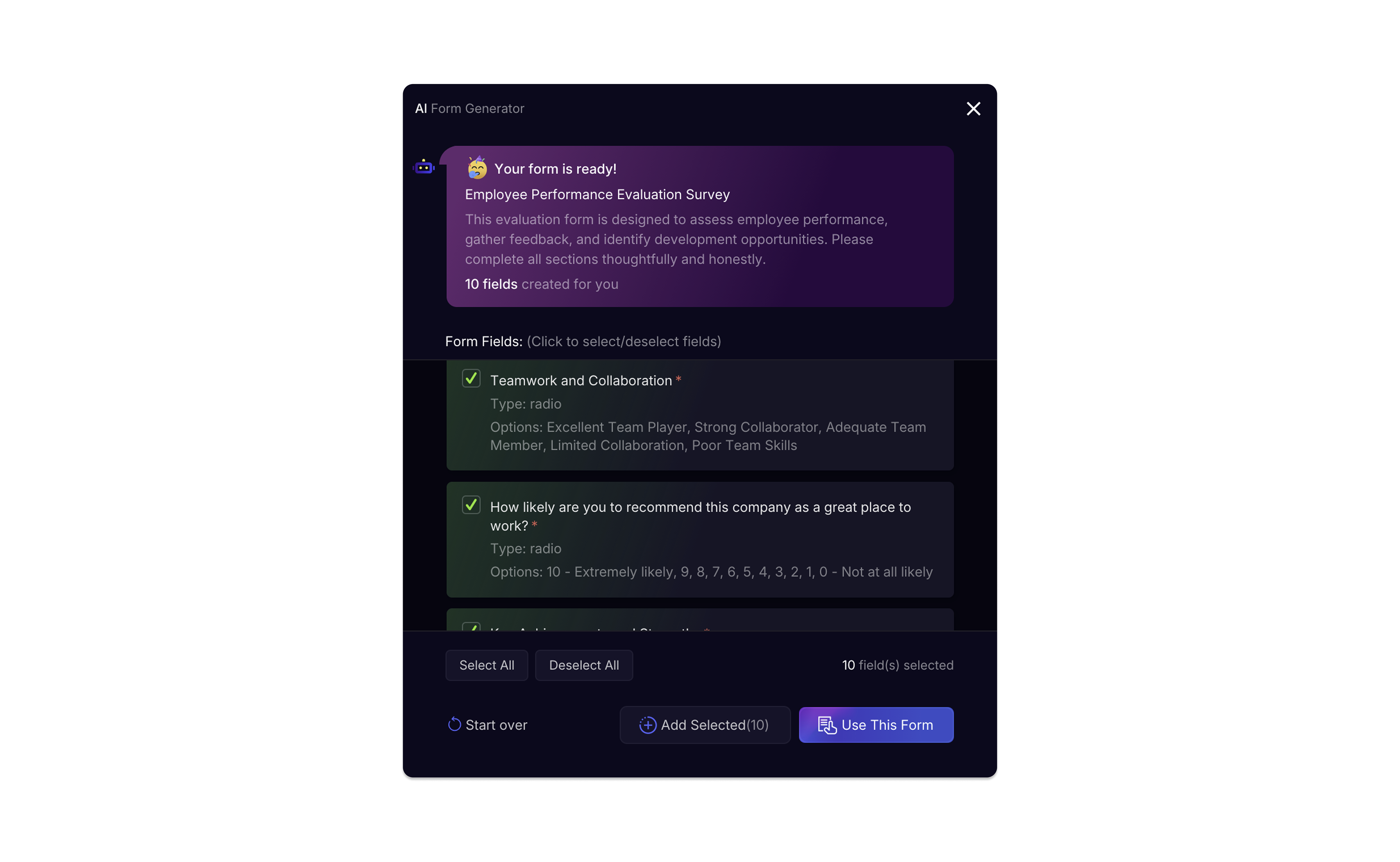 PlatoForms AI 表單生成