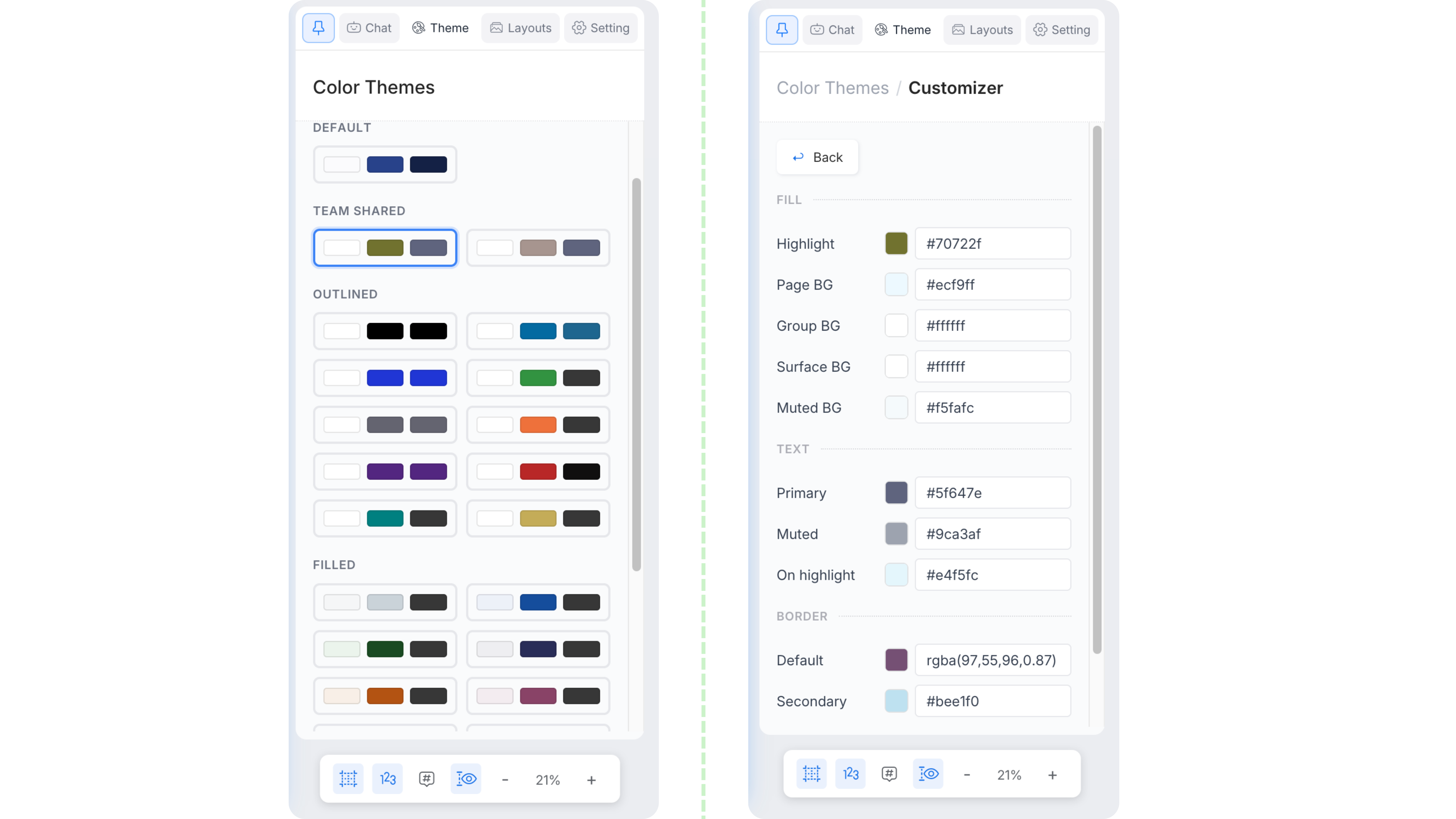 Personnaliser le PDF AI : personnalisation du thème et des couleurs