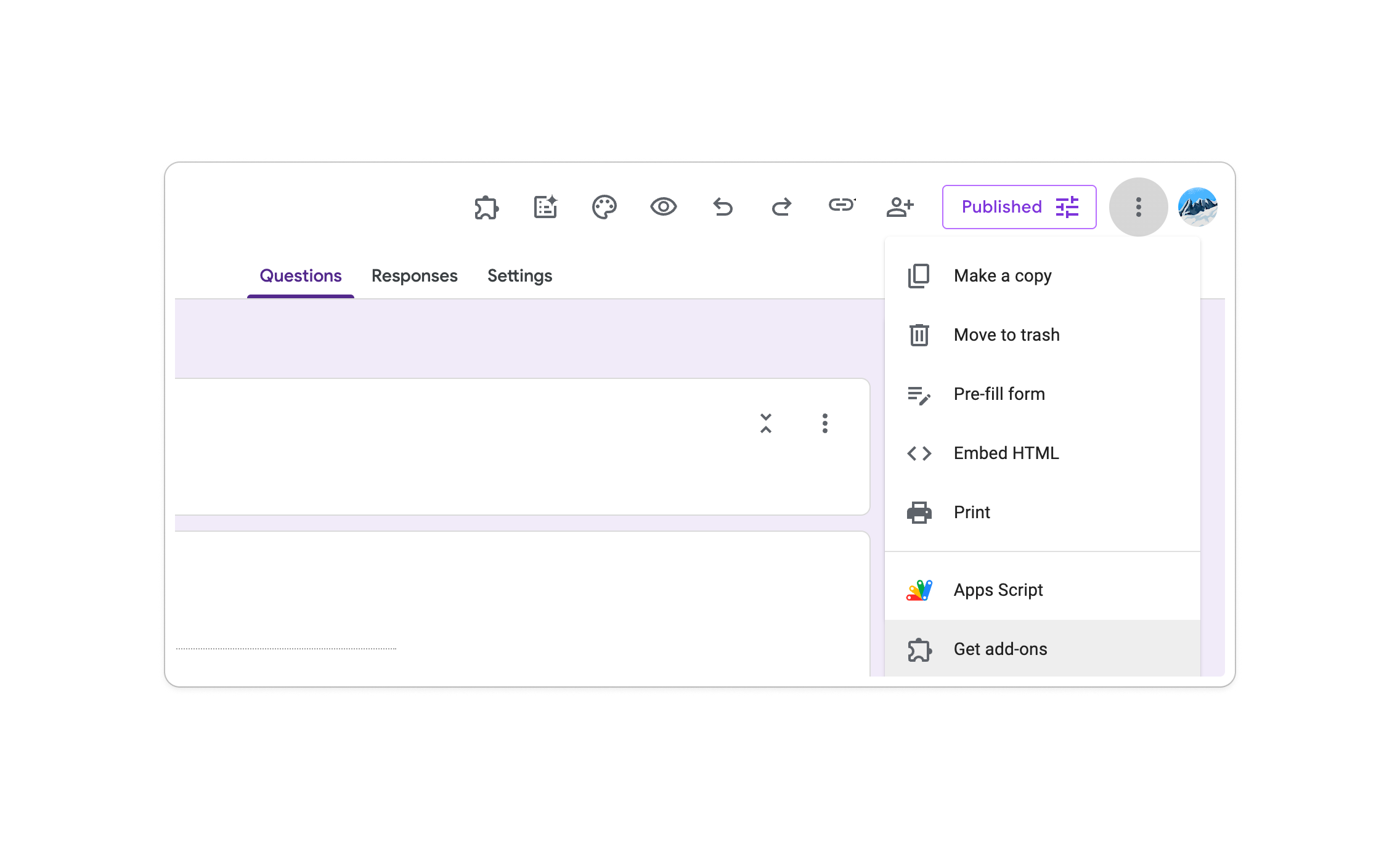 Obtenir des add-ons via Google Forms