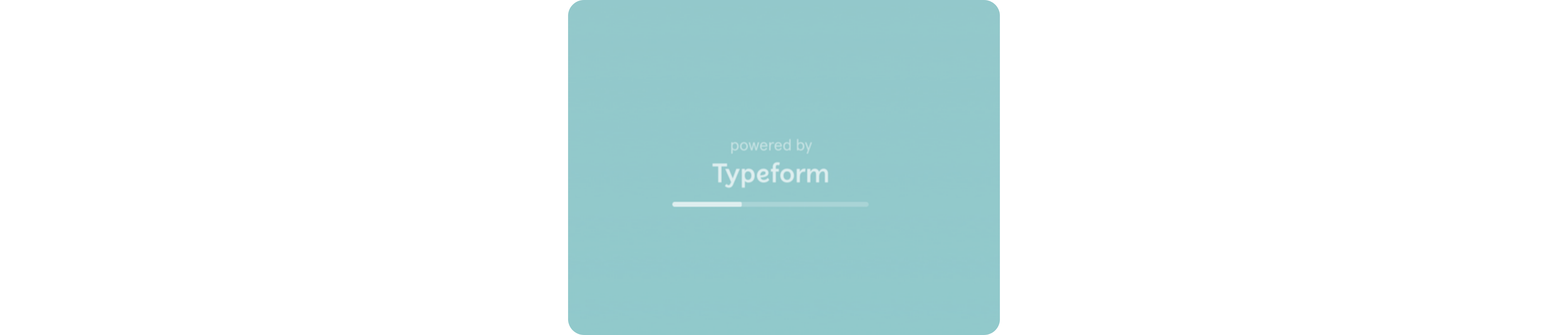 The “Powered by Typeform” loading screen