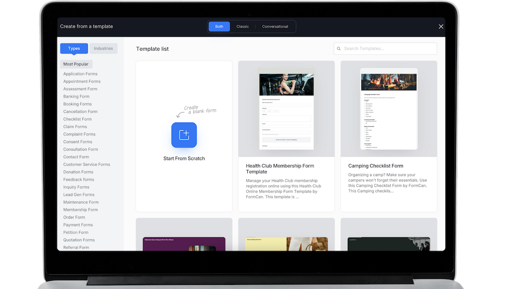 PlatoForms conversatioanl form VS classic form