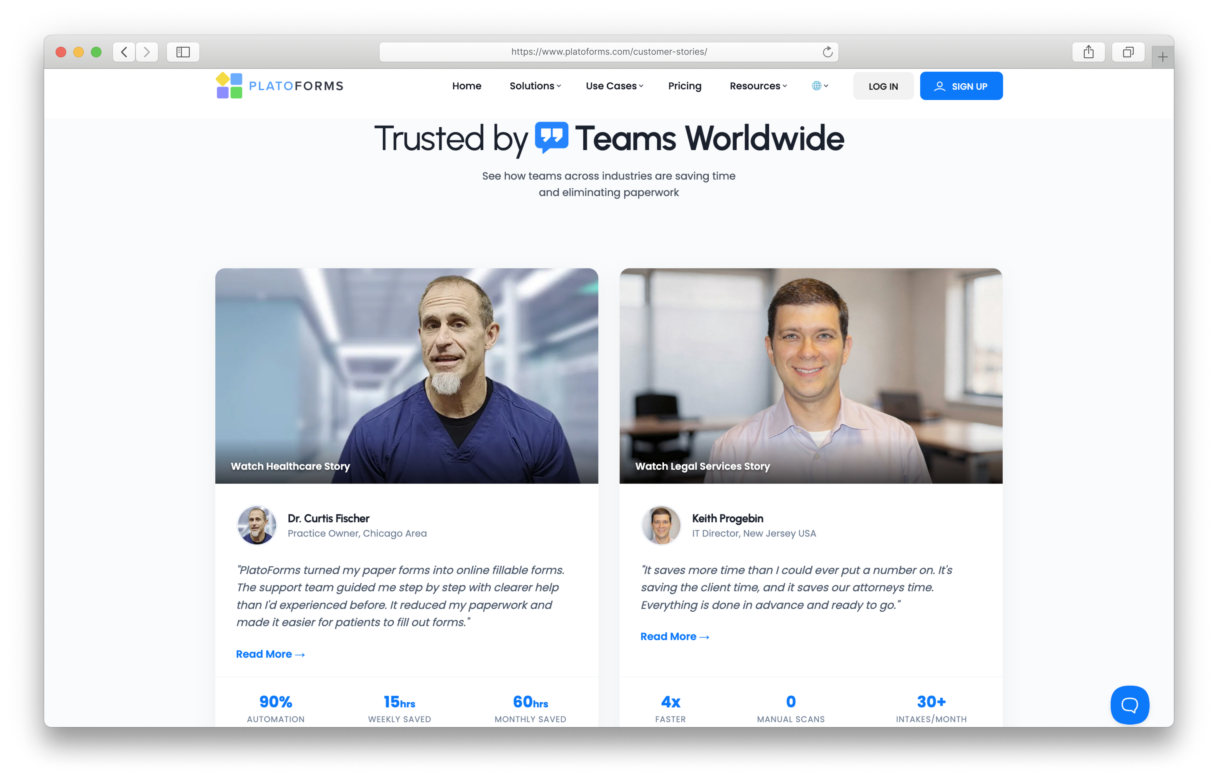 PlatoForms 客戶故事