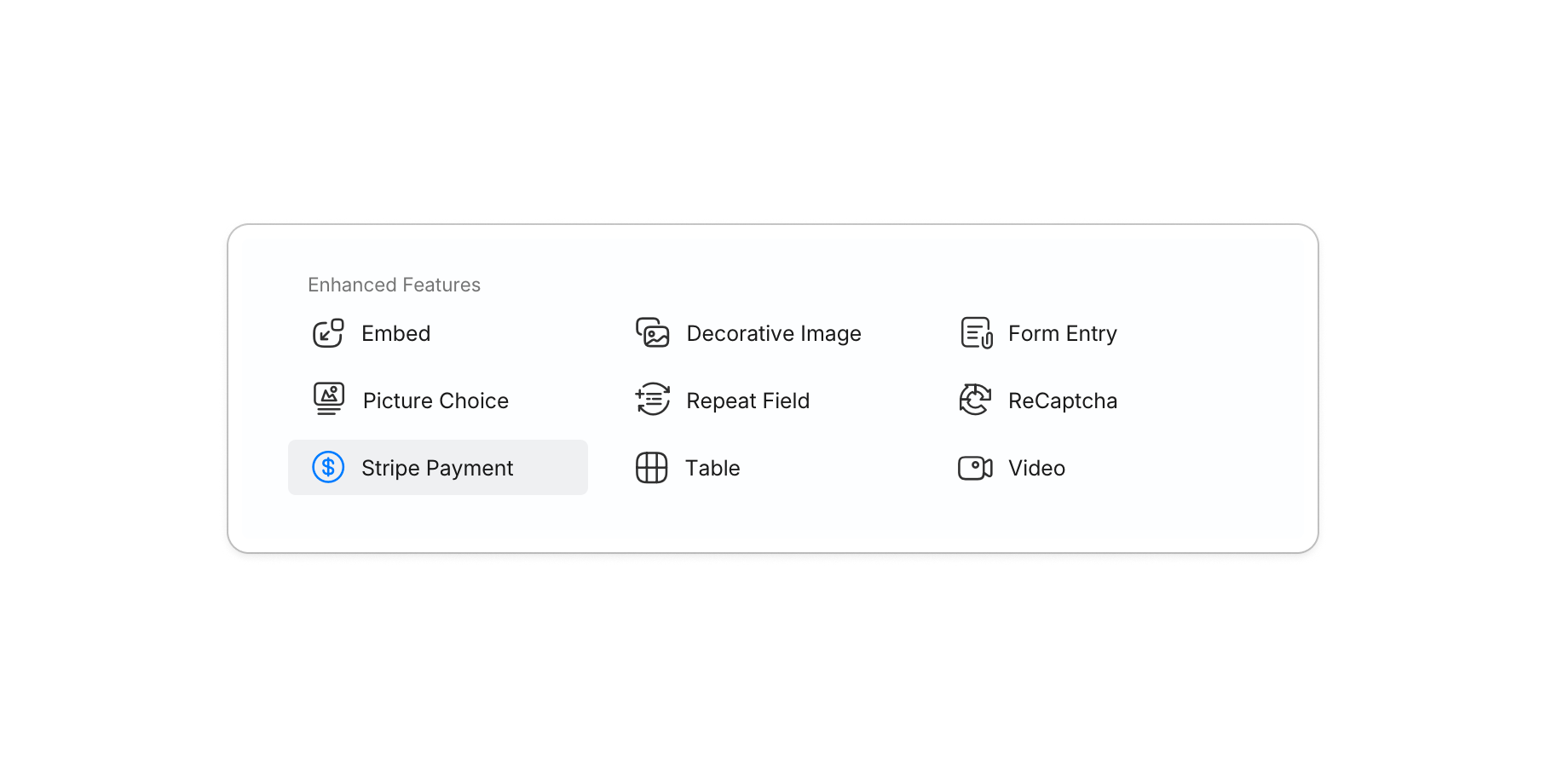 Widget Stripe Payment dans PlatoForms