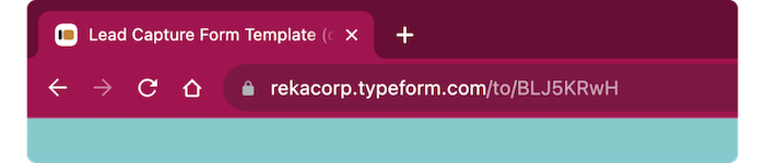 Typeform favicon from the browser tab cannot be removed