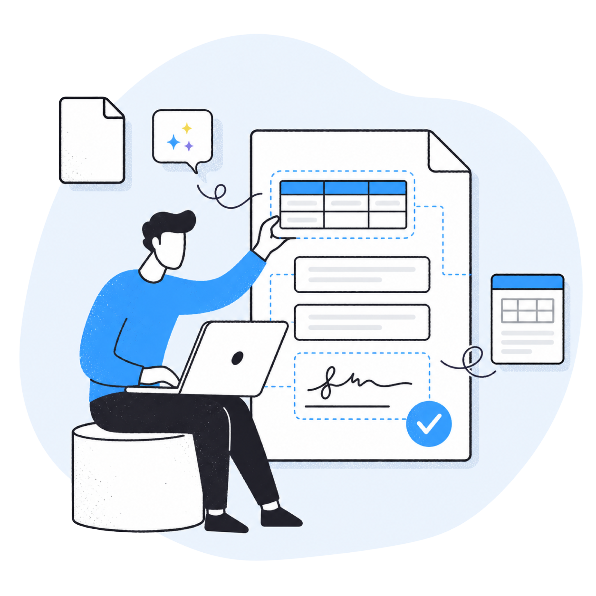 Criando um novo documento de aprovação com o Criador de Documentos PDF do PlatoForms