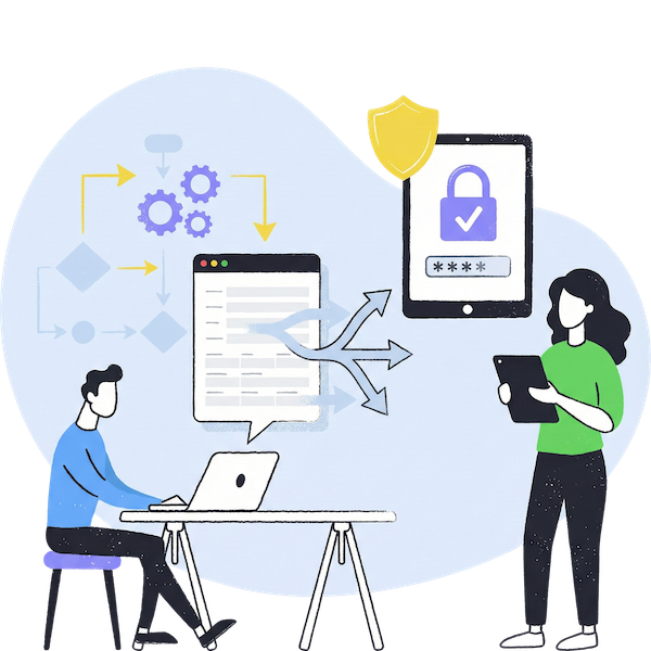 Formulaires de vente sécurisés avec logique conditionnelle : Utilisation de flux de travail ramifiés et de protection par mot de passe pour sécuriser les accords de partenariat et les prix d'entreprise.