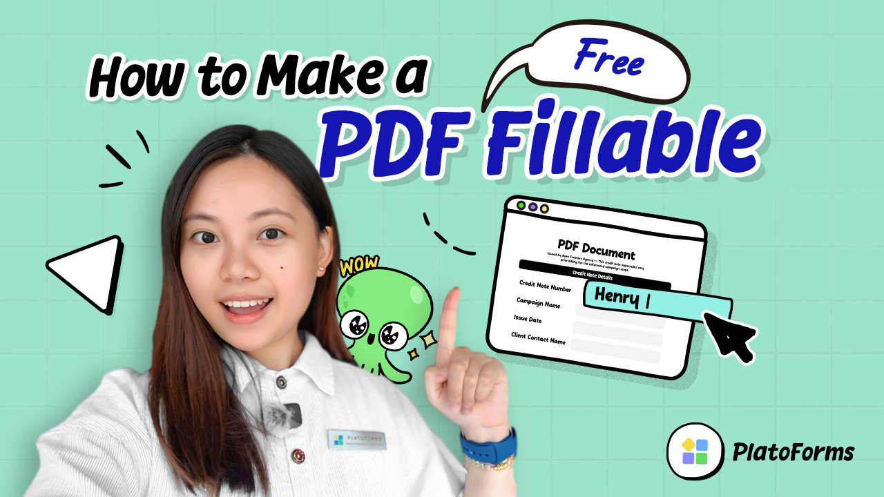 Tutoriel montrant comment transformer un PDF en formulaire remplissable en ligne