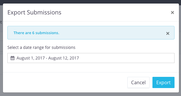  Export Form Submissions